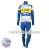 Set Langarmtrikot + Trägerhose Lange 2018 Sport Vlaanderen-Baloise Winter Thermal Fleece N001